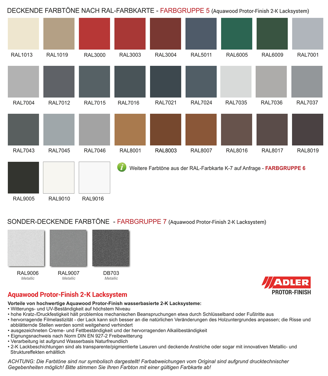Farbe RAL